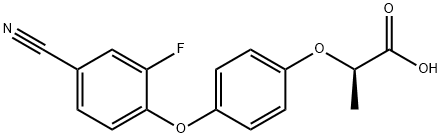 氰氟草酸 结构式