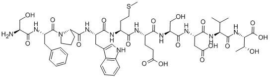 prepro-thyrotropin releasing hormone (160-169) 结构式