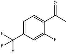 2-氟-4-(三氟甲基)苯乙酮 结构式