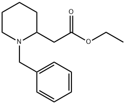 1-苄基-2-哌啶乙酸乙酯 结构式