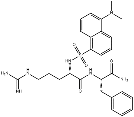 dansyl-arginyl-phenylalaninamide 结构式