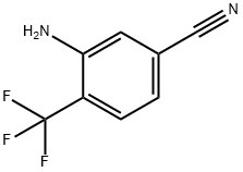 3-氨基-4-三氟甲基苯甲腈 结构式