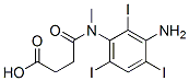 3-[[N-(3-Amino-2,4,6-triiodophenyl)-N-methylamino]carbonyl]propionic acid 结构式