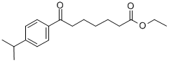 ETHYL 7-(4-ISOPROPYLPHENYL)-7-OXOHEPTANOATE 结构式