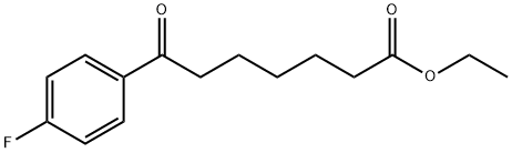 ETHYL 7-(4-FLUOROPHENYL)-7-OXOHEPTANOATE 结构式