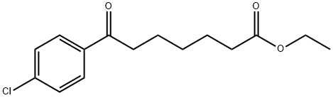 ETHYL 7-(4-CHLOROPHENYL)-7-OXOHEPTANOATE 结构式
