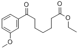 ETHYL 7-(3-METHOXYPHENYL)-7-OXOHEPTANOATE 结构式