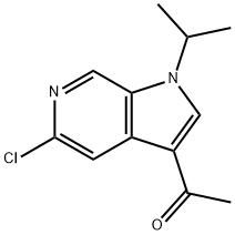 1-(5-chloro-1-isopropyl-1H-pyrrolo[2,3-c]pyridin-3-yl)ethanone 结构式