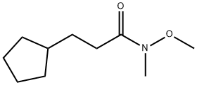 3-环戊基-N-甲氧基-N-甲基丙酰胺 结构式