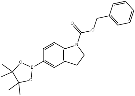 (4-(((Benzyloxy)carbonyl)(ethyl)-amino)phenyl)boronic acid 结构式