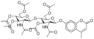 4-METHYLUMBELLIFERYL B-D-CHITOBIOSE PERACETATE 结构式