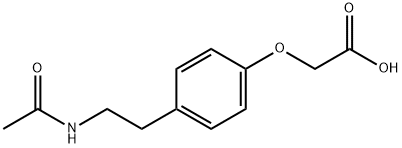 4-(2-Acetamidoethyl)phenoxyacetic acid 结构式