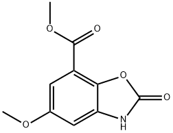 Methyl 5-methoxy-2-oxo-2,3-dihydro-1,3-benzoxazole-7-carboxylate 结构式