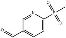 6-(甲基磺酰基)烟醛 结构式