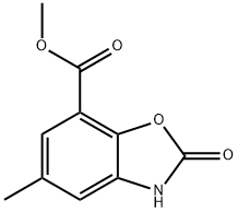 Methyl 5-methyl-2-oxo-2,3-dihydro-1,3-benzoxazole-7-carboxylate 结构式