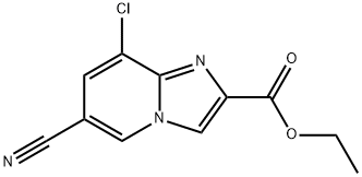 Ethyl 8-chloro-6-cyanoimidazo[1,2-a]pyridine-2-carboxylate 结构式