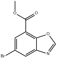 5-溴苯并[D]恶唑-7-甲酸甲酯 结构式