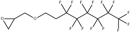 3-(2-全氟己基乙氧基)-1,2-环氧丙烷 结构式