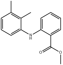 苯甲酸,2-[(2,3-二甲基苯基)氨基]-,甲酯 结构式