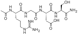 acetyl-arginyl-glycyl-aspartyl-serinamide 结构式