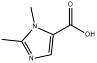 1,2-二甲基-1H-咪唑-5-羧酸 结构式