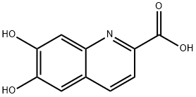 2-Quinolinecarboxylic acid, 6,7-dihydroxy- (9CI) 结构式