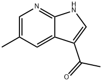 1-(5-METHYL-1H-PYRROLO[2,3-B]PYRIDIN-3-YL)ETHANONE 结构式