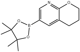 6-(4,4,5,5-四甲基-1,3,2-二氧杂环戊硼烷-2-基)-2,3二氢吡喃O[2,3-B]吡啶 结构式