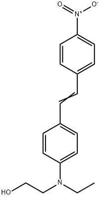 2-[乙基[4-[2-(4-硝基苯基)乙烯基]苯基]氨基]乙醇 结构式