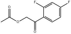 2-乙酰氧基-2,4-二氟苯乙酮 结构式