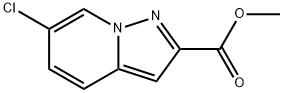 6-氯吡唑并[1,5-A]吡啶-2-羧酸甲酯 结构式