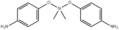 双(4-氨基苯氧基)二甲基硅烷 结构式