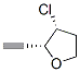 Furan, 3-chloro-2-ethynyltetrahydro-, cis- (9CI) 结构式