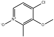 4-氯-3-甲氧基-2-甲基吡啶 N-氧化物 结构式