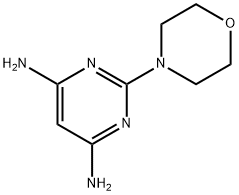 2-吗啉嘧啶-4,6-二胺 结构式