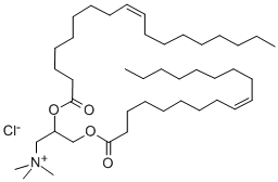 1,2-双十八烯氧基-3-甲基铵丙烷氯盐 结构式