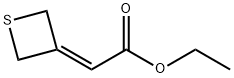 2-(硫杂环丁烷-3-基亚甲基)乙酸乙酯 结构式