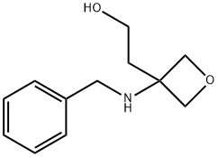 2-(3-(苄基氨基)氧杂环丁烷-3-基)乙醇 结构式