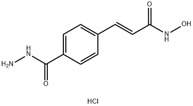 (E)-3-(4-(hydrazinecarbonyl)phenyl)-N-hydroxyacrylaMide hydrochloride 结构式