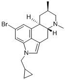 (8-beta)-13-Bromo-1-(cyclopropylmethyl)-6,8-dimethylergoline 结构式