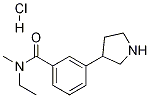 N-ethyl-N-methyl-3-(pyrrolidin-3-yl)benzamide hydrochloride 结构式