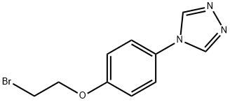 4-(4-(2-溴乙氧基)苯基)-4H-1,2,4-三唑 结构式