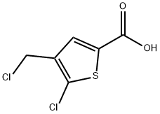5-chloro-4-(chloromethyl)thiophene-2-carboxylic acid 结构式