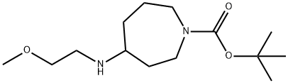 4-(甲氧基乙基氨基)-N-BOC庚胺 结构式