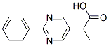 5-Pyrimidineacetic acid, -alpha--methyl-2-phenyl- (9CI) 结构式