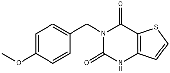 3-(4-甲氧基苄基)噻吩并[3,2-D]嘧啶-2,4(1H,3H)-二酮 结构式