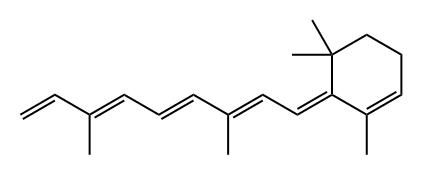 全反式 - 脱水视黄醇 结构式
