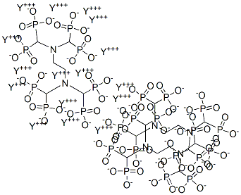 yttrium ethylenediaminetetra(methylenephosphonic acid) 结构式