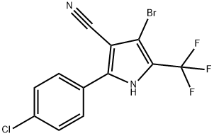 溴代吡咯腈 结构式