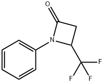 1-Phenyl-4-(trifluoroMethyl)azetidin-2-one 结构式